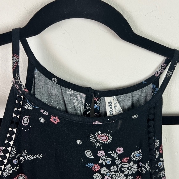 Mudd black foral sundress size small - Picture 4 of 6